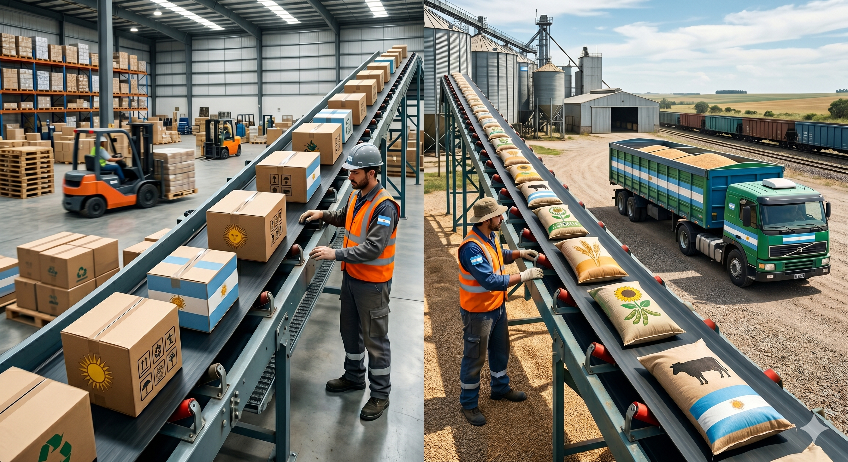 Cinta vs banda transportadora: comparativa visual de ambos términos sinónimos en Argentina